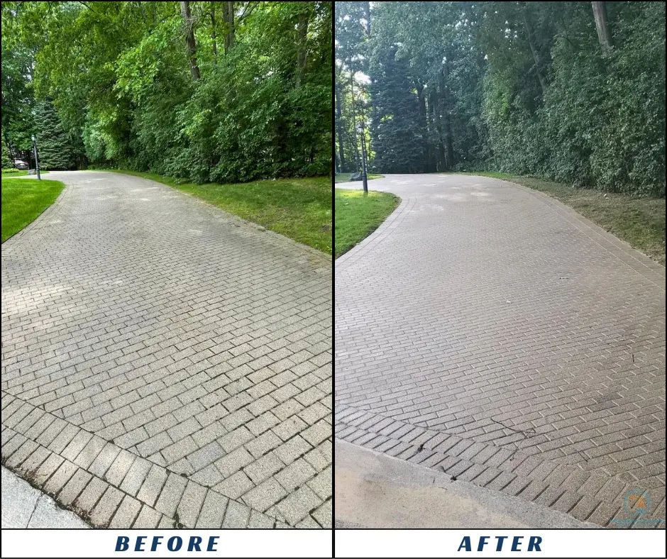 Paver Cleaning, Sanding & Sealing in Oakland County, MI by Lake State Cleaning