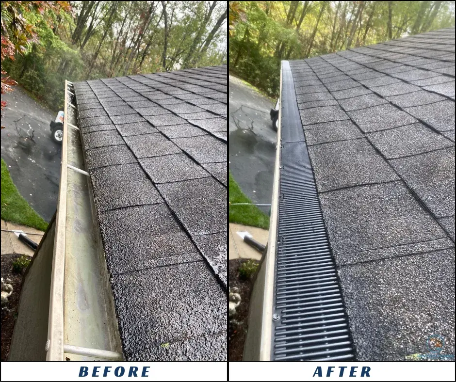 RainDrop Gutter Guard Installation in Oakland County, MI by Lake State Cleaning